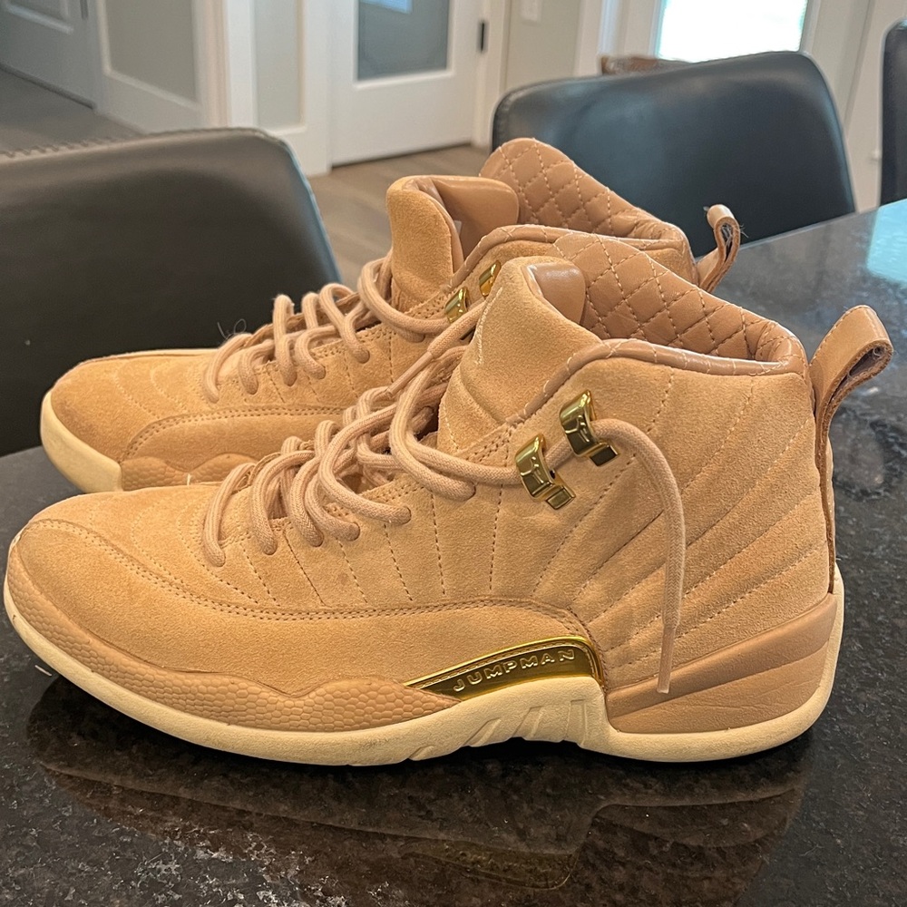 Jordan Tan High-Top Sneakers with Cream Soles